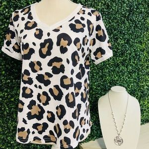 NWT Cheetah Print Top